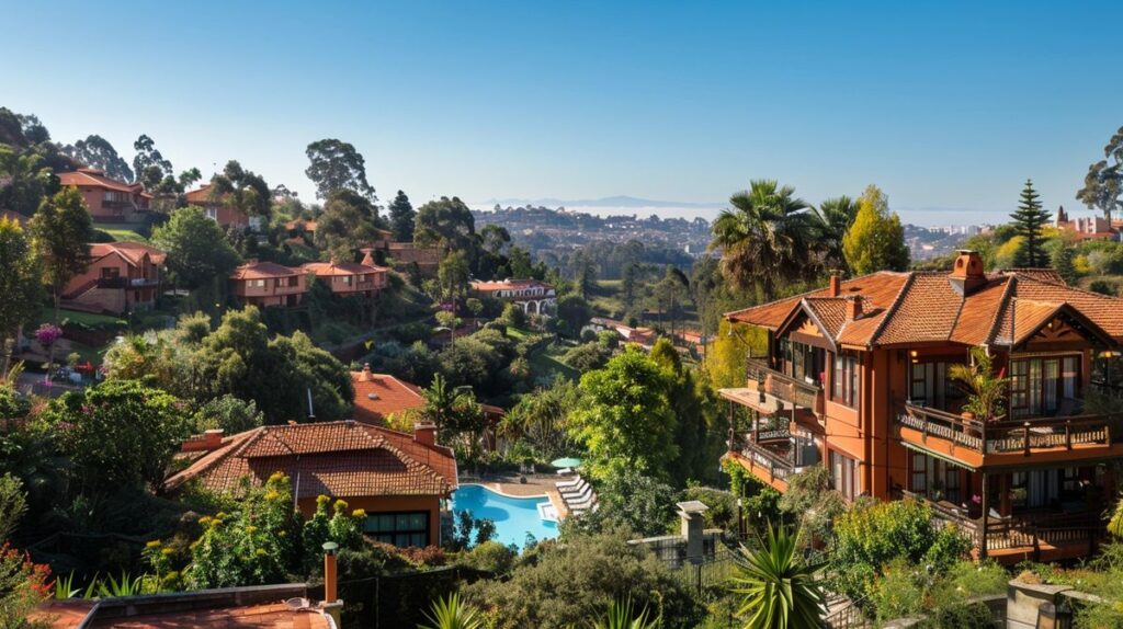 Vista exterior del Hotel Vale do Sol Valparaíso SP mostrando su fachada y jardines