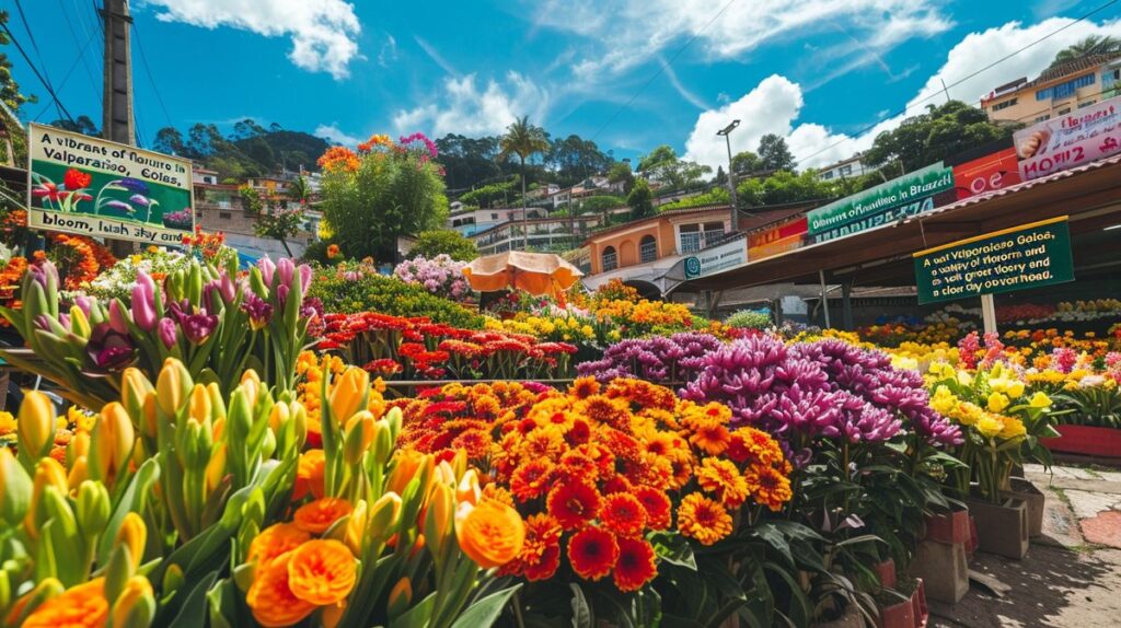 Ramo de flores coloridas en floricultura Valparaíso GO, perfecto para regalo