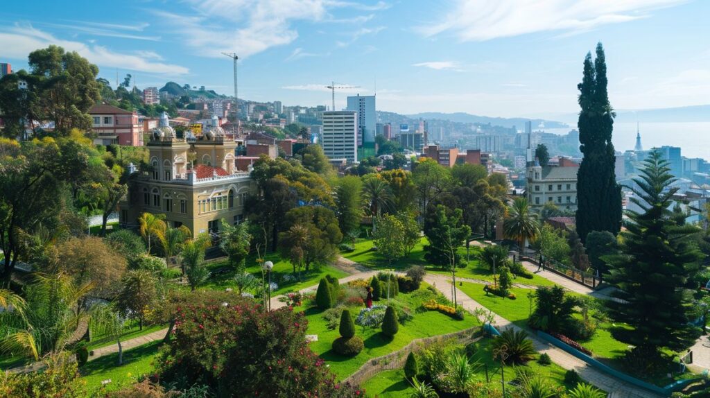 Vista panorámica de Valparaíso de Goiás, destacando importantes pontos turísticos da cidade